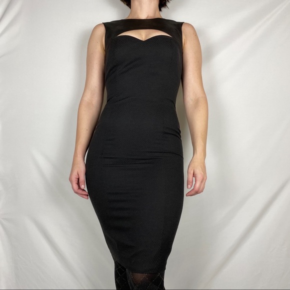 Jay Godfrey Black Chest Cutout Dress
